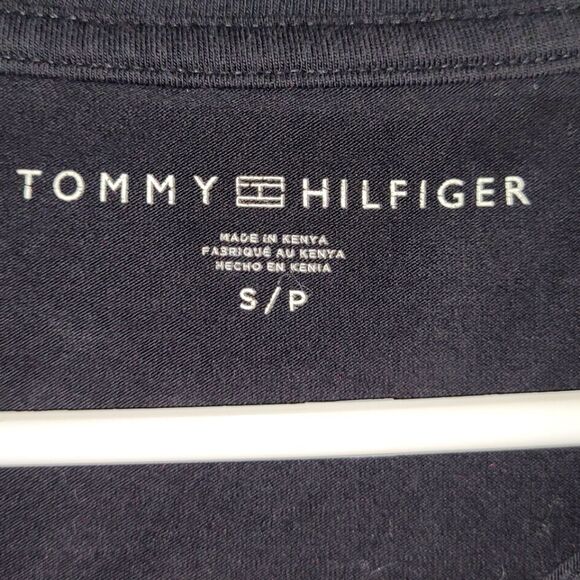 Tommy Hilfiger Women's Small Classic Logo T-Shirt - Black - Picture 2 of 5